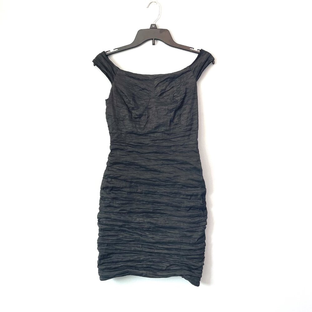 Guess Ruched Dark Blue and Silver Dress